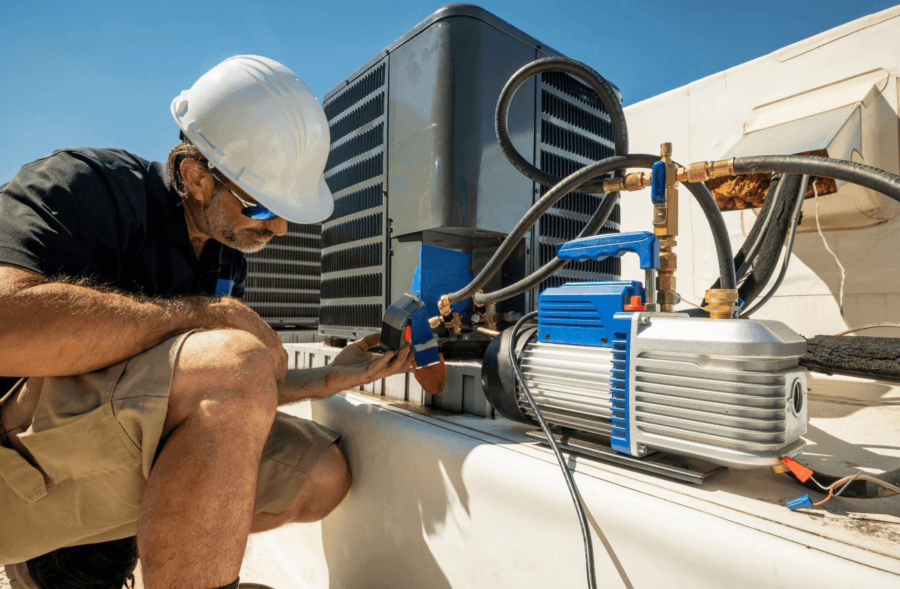 Commercial chiller repair service in Dubai UAE plant room