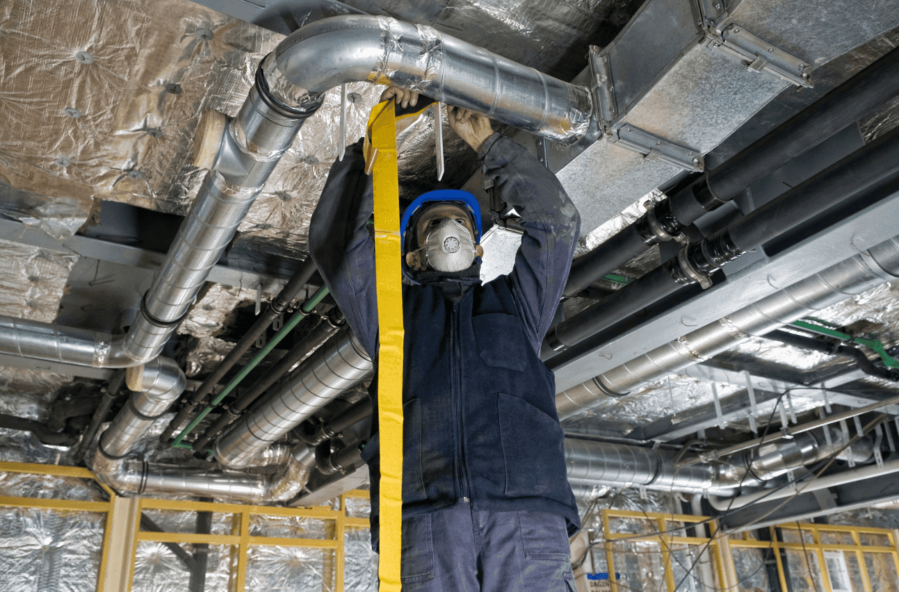 Commercial HVAC repair and maintenance service for office building in Business Bay Downtown Dubai UAE